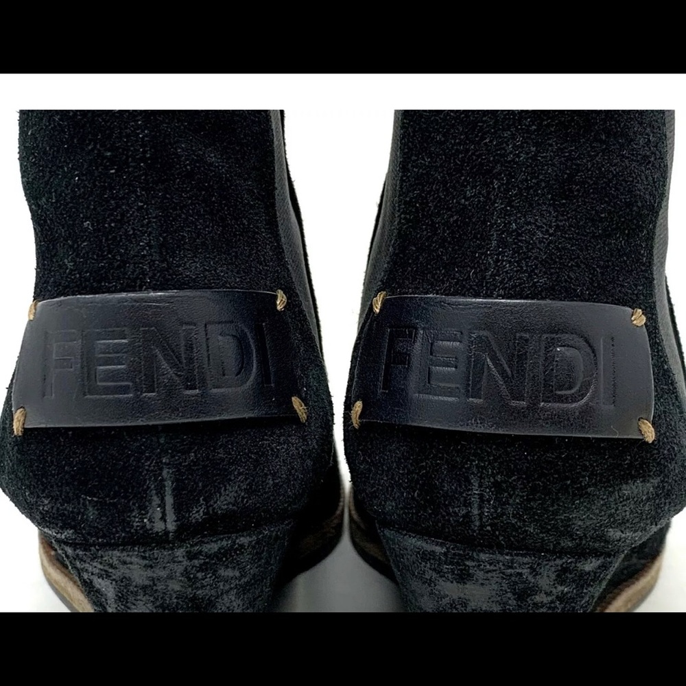 Fendi suede black booties 7